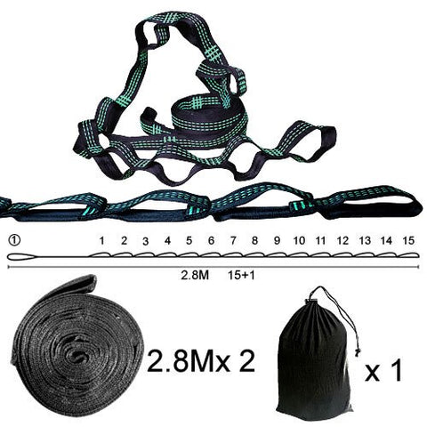 Christmas Sales 2 PCS Super Strong Hammock Strap Belt Hamac Hamak Garden swing camping Traveling Portable  Hanging Tree Rope