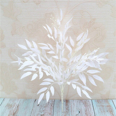 Leaves Bouquet Artificial Fake Leaves For Home Artificial Plants Party Christmas Wedding Decoration Wreath Supplies