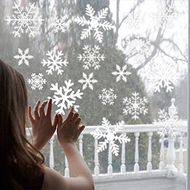 Christmas Wallpaper Snowflake Stickers Window Glass New Year Wallpaper Stickers Wallpaper Stickers Atmosphere Decoration For Kid