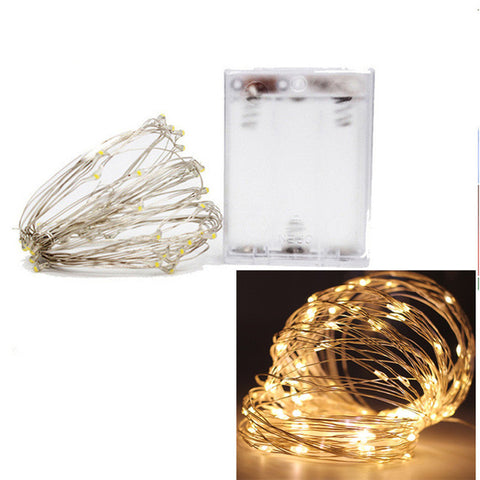 1m 2m 3m Copper Wire LED String Lights Christmas Decorations for Home Garland Bottle Stopper for Glass Craft New Year Decoration