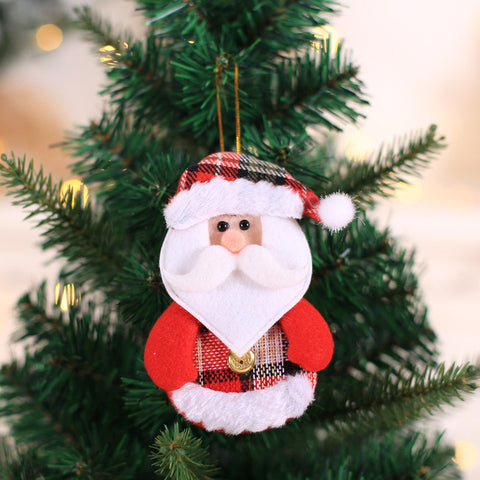 1PC Santa Claus Snowman Deer Christmas Tree Pendants Hanging Ornaments Gifts New Year Xmas Decor Home Festive Party Decoration