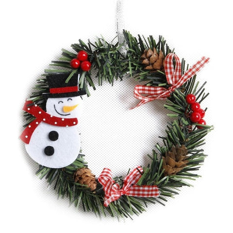 Christmas Ornament Little Garland Christmas Snowman Santa Claus Christmas Tree Door Decoration Ornaments Random Delivery