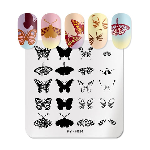 PICT YOU Christmas Festival New Year Snowflake Pattern Nail Stamping Plates Nail Art Plate Stencil Stainless Steel Nail Design