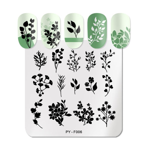 PICT YOU Christmas Festival New Year Snowflake Pattern Nail Stamping Plates Nail Art Plate Stencil Stainless Steel Nail Design