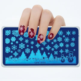 NEW ARRIVAL ##MMSPH-14 6*12CM RETANGLE CHRISTMAS SNOWFLAKE NAIL ART STAMPING PLATE PATTERN REINDEER TEMPLATE