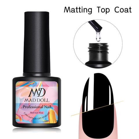 MAD DOLL 1 Bottle 8ml Christmas UV Gel Xmas Polish Sequins Nail Gel Holographic Glitter Soak Off Nail Art Gel Polish Varnish