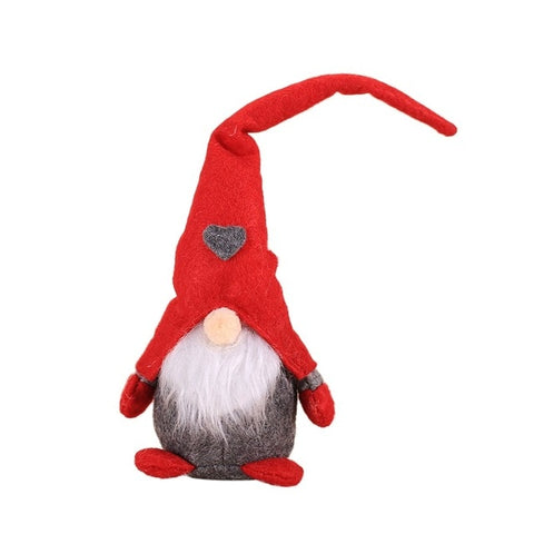 Handmade Long Hat Swedish Stuffed Gnome Toy Santa Doll Gnome Nordic Home Ornaments Christmas Santa Gift Decoration for Home