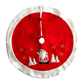 45-100cm Red Christmas Tree decoration Carpet Party Ornaments Christmas Decoration for Home Non-woven Xmas Decorations