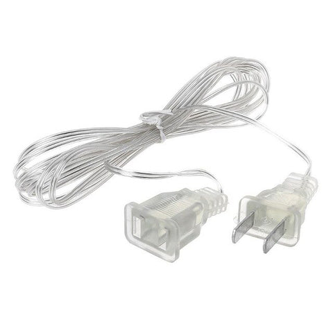 3M EU US Power Extension Cable Plug Transparent Standard Power Extension Cord For Home Holiday Led String Light Christmas Lights