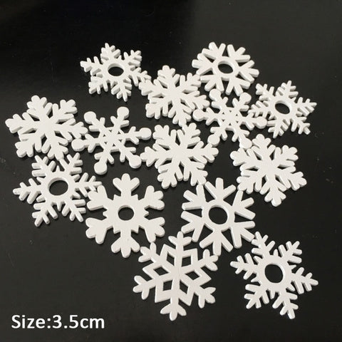 50pcs Wooden 2019 Christmas Decorations Mini Tree Ornaments Santa Claus Snowman Deer Xmas Party Decoration for Home New Year