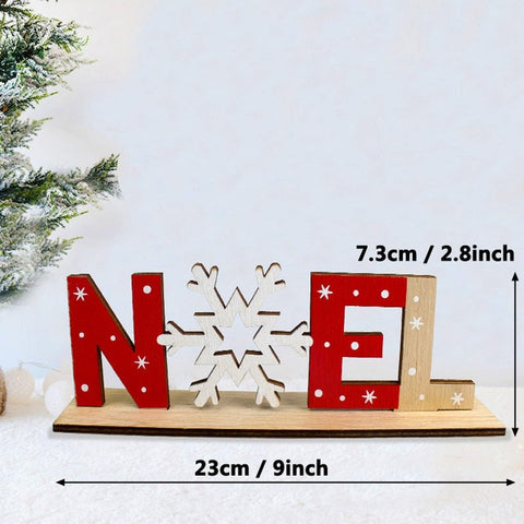 50pcs Wooden 2019 Christmas Decorations Mini Tree Ornaments Santa Claus Snowman Deer Xmas Party Decoration for Home New Year