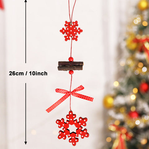 50pcs Wooden 2019 Christmas Decorations Mini Tree Ornaments Santa Claus Snowman Deer Xmas Party Decoration for Home New Year