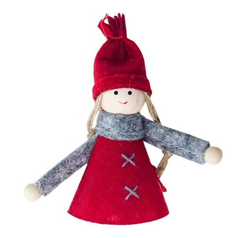 Handmade Long Hat Swedish Stuffed Gnome Toy Santa Doll Gnome Nordic Home Ornaments Christmas Santa Gift Decoration for Home