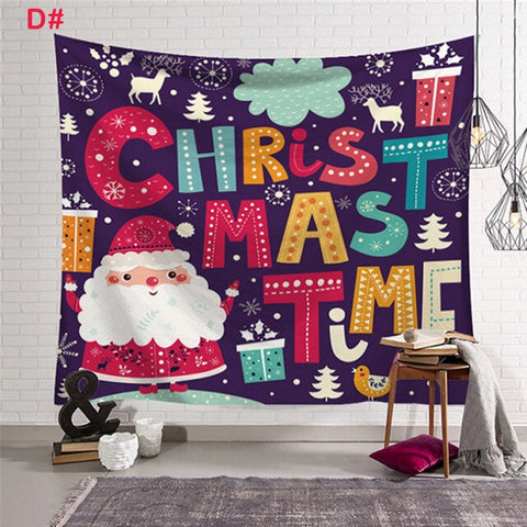 Xmas Art Home Wall Hanging Tapestry Wall Ornamentation Christmas Wall Decor