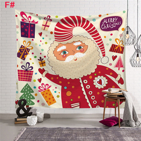 Xmas Art Home Wall Hanging Tapestry Wall Ornamentation Christmas Wall Decor