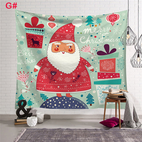 Xmas Art Home Wall Hanging Tapestry Wall Ornamentation Christmas Wall Decor