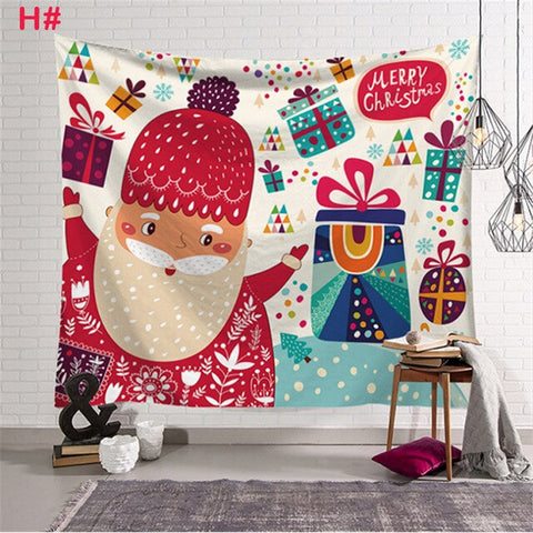 Xmas Art Home Wall Hanging Tapestry Wall Ornamentation Christmas Wall Decor