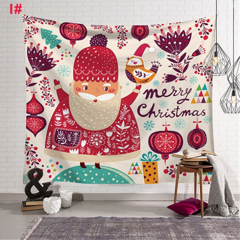 Xmas Art Home Wall Hanging Tapestry Wall Ornamentation Christmas Wall Decor