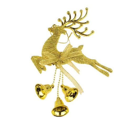 Merry Christmas Decorations Silver Gold Xmas Baubles Chital Christmas Tree Ornament Reindeer Party Decor Hanging