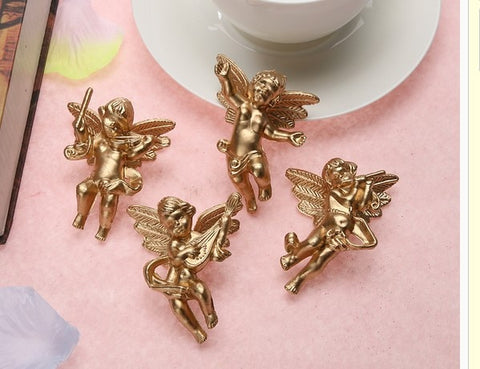 6/4 Kinds/Bag Angel Shaped Ornaments Wings Christmas Tree Decorations Home Xmas Tree Hanging pendant Ornament Navidad Decoration