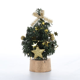 15cm Mini Christmas Tree Decor Table Desk Small Party Ornaments Xmas Gift New Year Party Wedding Table Decorations