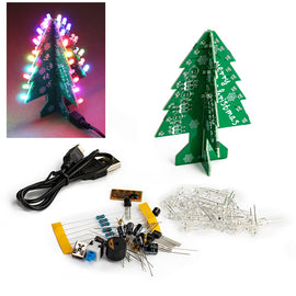 christmas trees led diy kit Colorful glare music led Electronic DIY training welding assembly parts