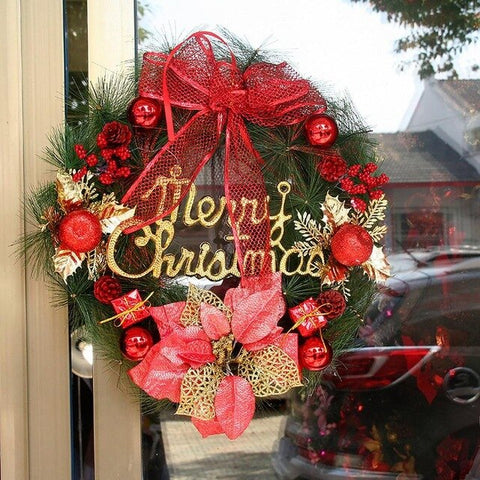Christmas Decorations 40cm Wreath Wreath Hotel Mall Ornaments Venue Layout Props Door Hanging Window Pendant