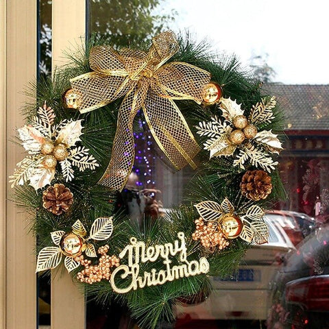 Christmas Decorations 40cm Wreath Wreath Hotel Mall Ornaments Venue Layout Props Door Hanging Window Pendant