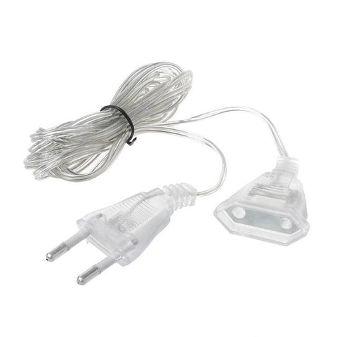 3m Power Extension Cable Plug Extender Wire For LED String Light Christmas Lights