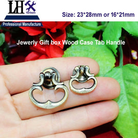 LHX Christmas Supplier 4pcs Jewerly Box Handle Tab 2 Size for Drawer Cabinet Gift Box Knob Decorative DIY Furniture Hardware i