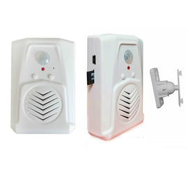 Talking PIR Motion Sensor Speaker Welcome Alarm SD Card Sound Player Halloween Christmas Sound Effect for Store