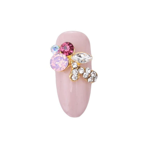 10pcs nails decorations new arrive pear nail art glitter nail jewelry pendant 3d gold nail noel decoration unas tool Y970~977