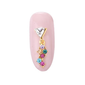 10pcs nails decorations new arrive pear nail art glitter nail jewelry pendant 3d gold nail noel decoration unas tool Y970~977