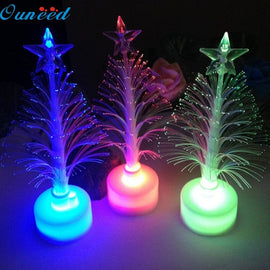 Ouneed 12*3.5cm Christmas Xmas Tree Color Changing LED Light Lamp Home Decoration Happy Gifts High Quality Optical Oct 6