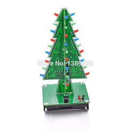 Christmas Tree LED Flash Kit 3D DIY Electronic Learning Kit