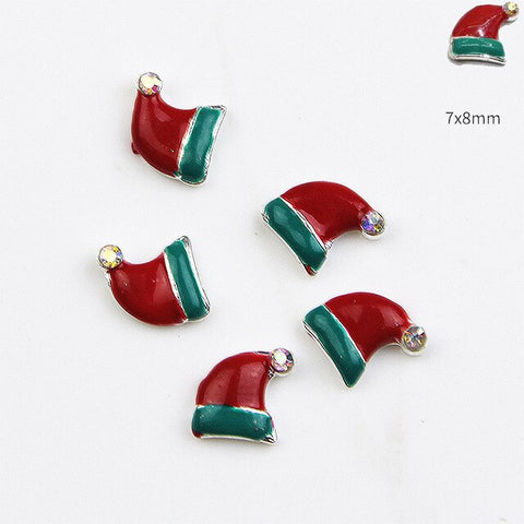 Nail Art Decorations Forpretty Christmas Accessories Nailart Supplies Joias Para Unha Natal Ongle Noel DIY Nagels Metal Design